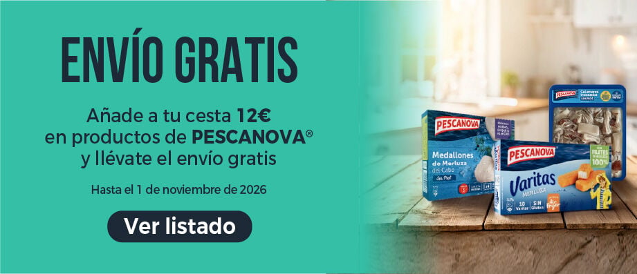 descubre nuestro envio gratis con Pescanova